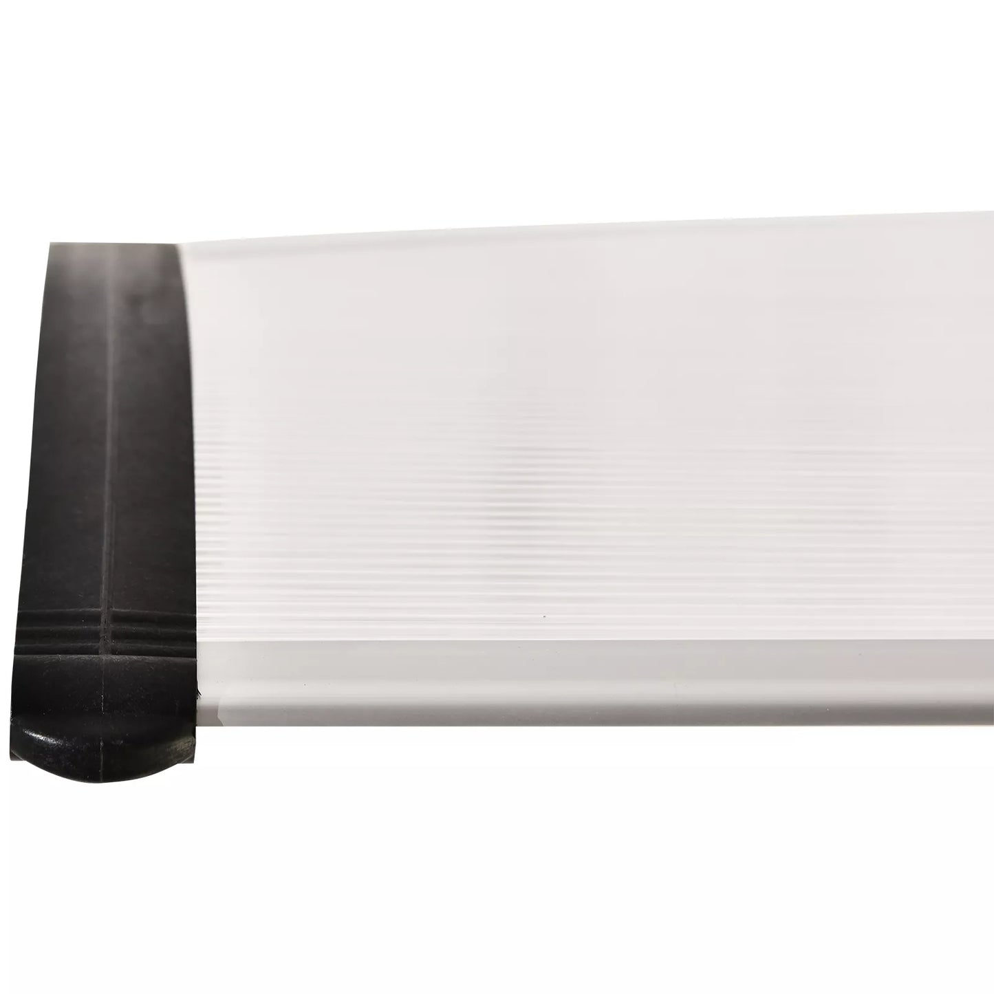 Stogelis virš durų 75 x 120 cm, vienšlaitis stogelis, polikarbonatinis, baltas