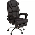 Biuro kėdė su masažo funkcija, ergonomiška, atlošiama, 63x57x118, ruda