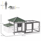 Schema su vištidės matmenimis: ilgis 196 cm, aukštis 97 cm, gylis 76 cm