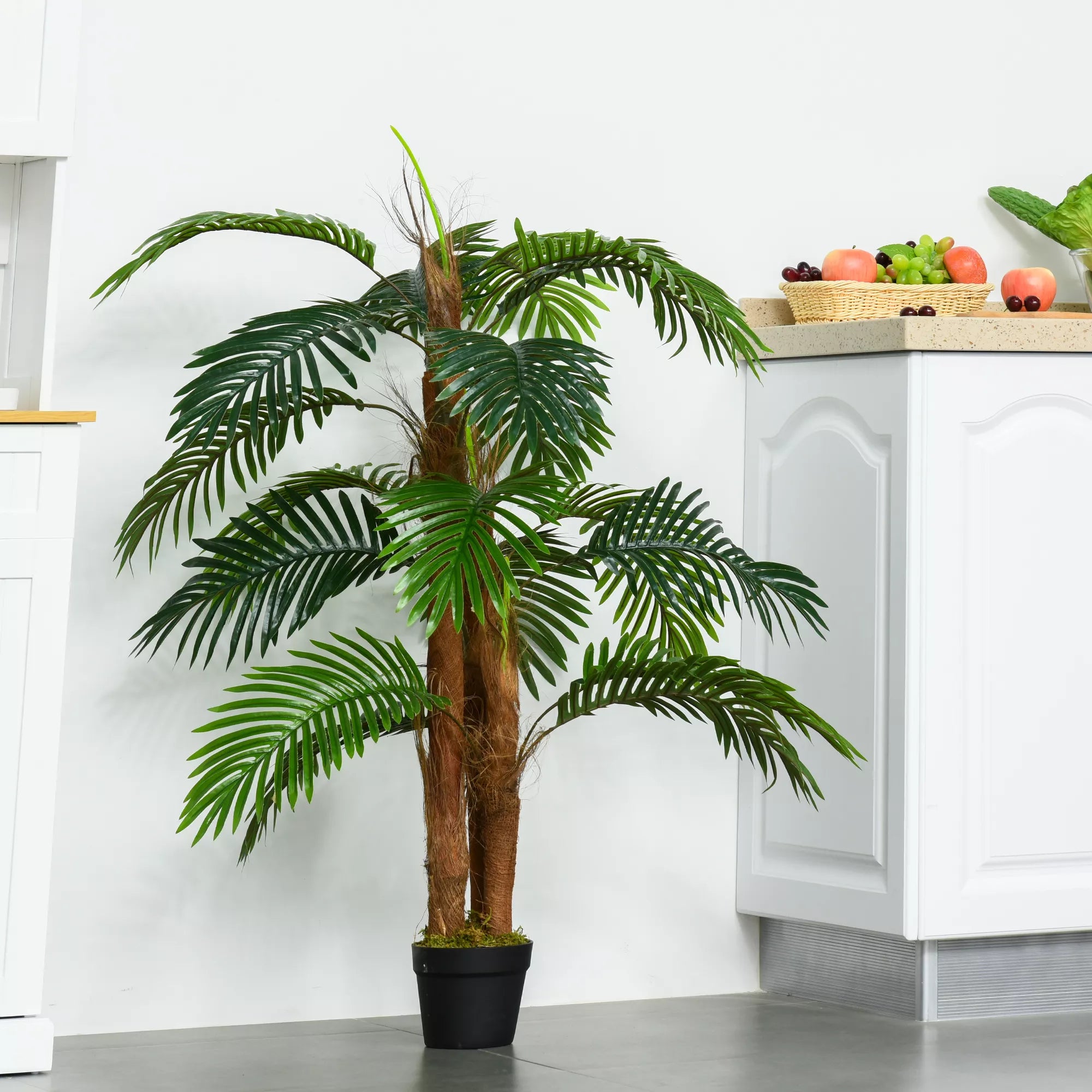 dirbtiniai augalai 120 cm dirbtinė palmių palmių dirbtinis augalas dirbtinis medis dirbtiniai augalai vazonuose kambariniai augalai dekoratyviniai augalai biuro augalai plastikiniai vazonai vidaus ir lauko naudojimui