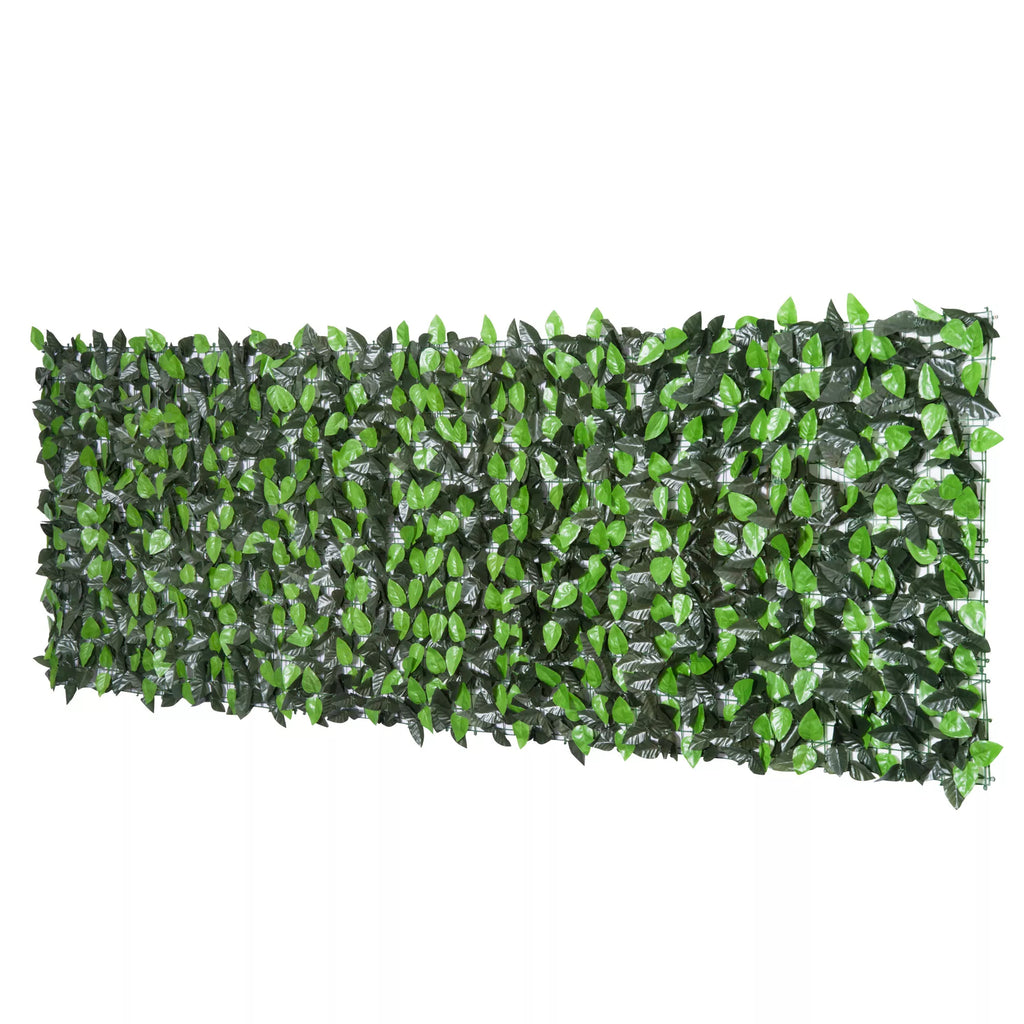 Dirbtinė gyvatvorė Dirbtinis augalas Vynmedis, Lauko dekoracija,  realistiškas išvaizda, 300 cm× 100 cm, Tamsiai žalia