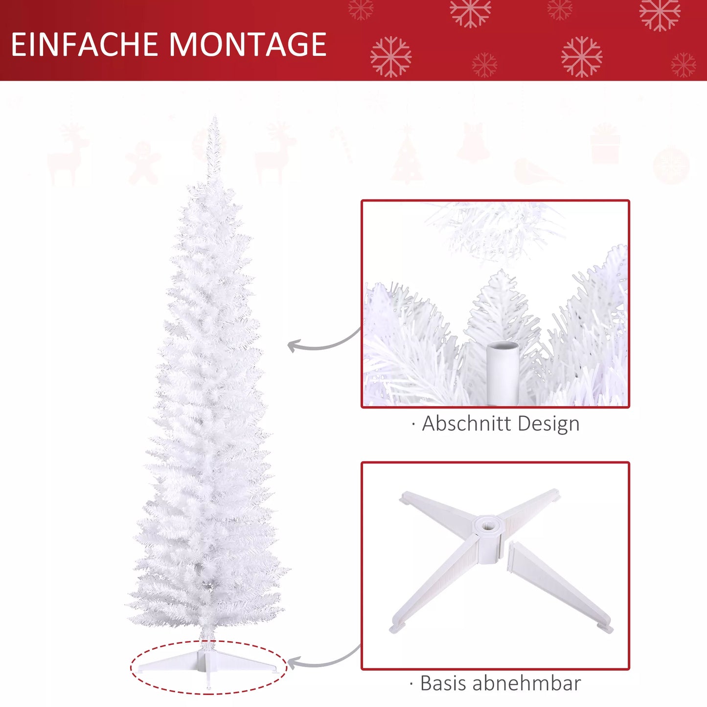 Dirbtinė Kalėdų eglė 180 cm, su 390 šakų, Kalėdinė dekoracija vidaus patalpoms