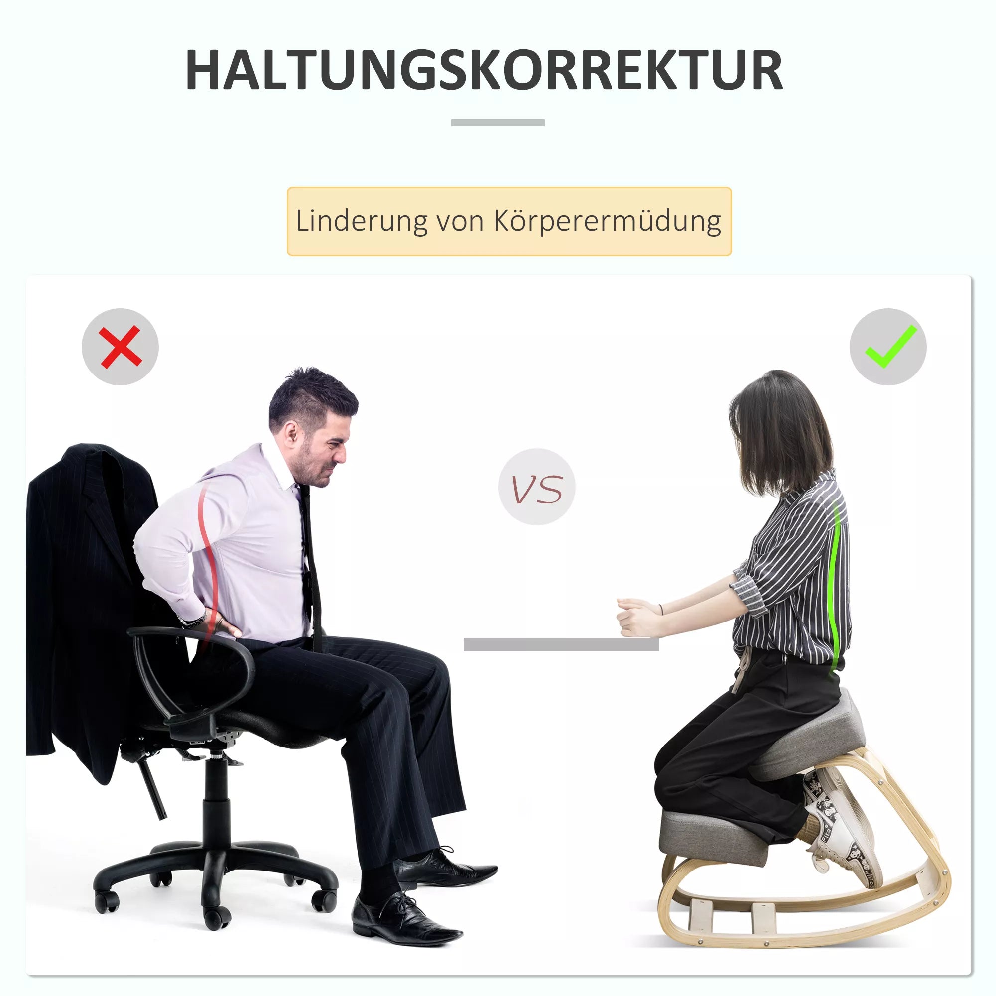 Kėdė su atlošu, ergonomiška sėdimoji kėdė, minkšta kėdė, užtikrinanti sveiką sėdėjimo padėtį, beržo mediena, 120 kg apkrova, pilka spalva