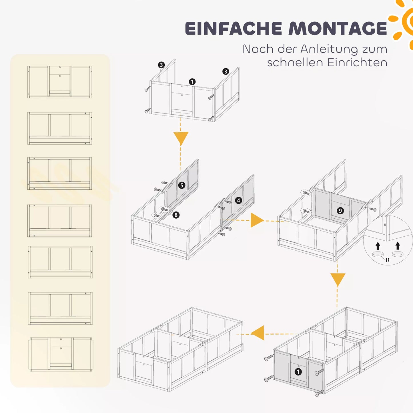Šuniukų aptvaras šunims, su permatomomis panelėmis, 2 skyrių dizainas, mažiesiems šunims