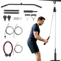 Kabelinis treniruoklis su skriemulių sistema, iki 100 kg, juodas