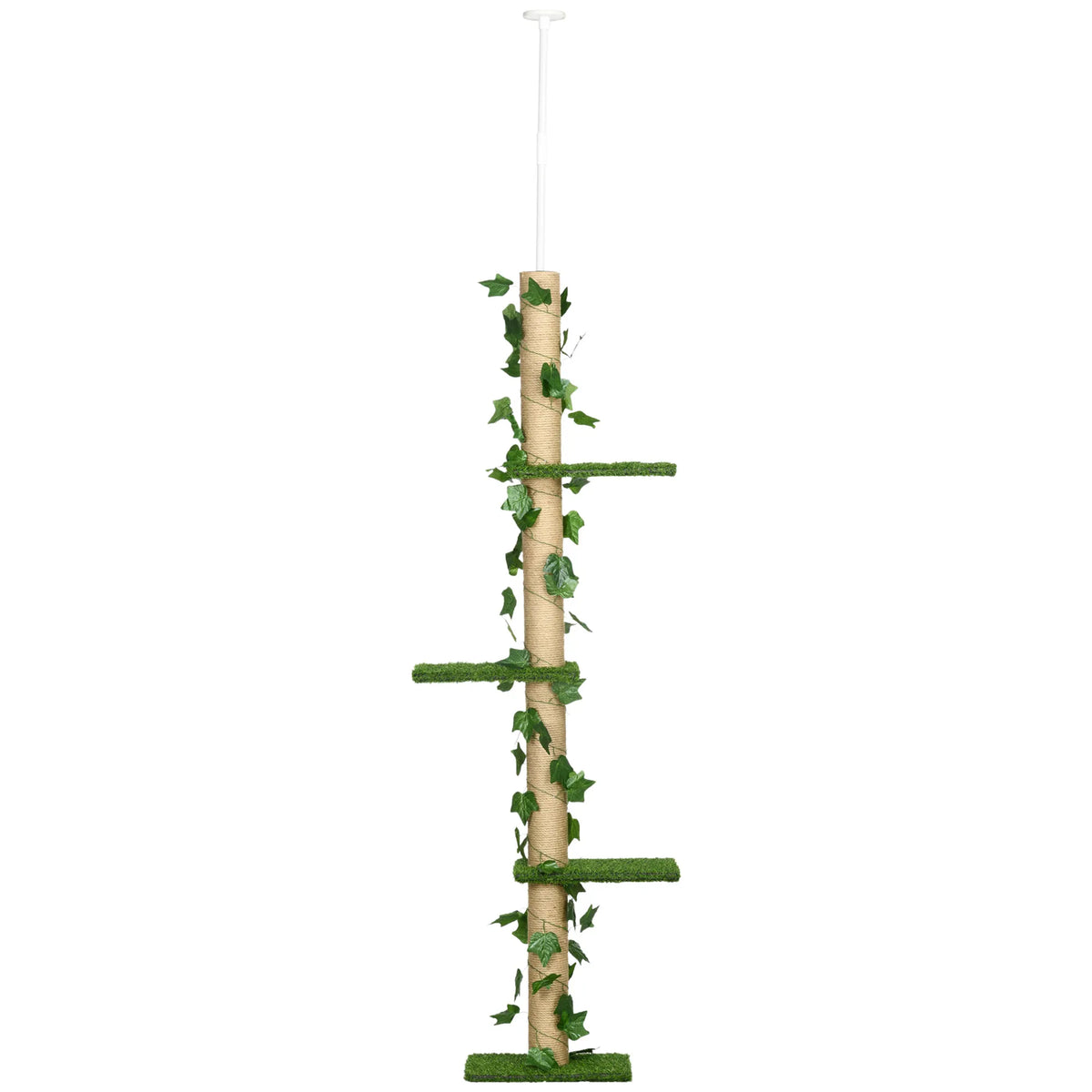 Kačių draskyklė, reguliuojamo aukščio, 202–242 cm, žalia ir geltona