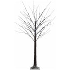 Kalėdinė dekoracija – dirbtinis beržas su 96 mikro LED, 150 cm, rudas