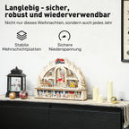 Kalėdinė dekoracija – kalėdinis miestelis su LED, 45 cm