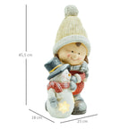 Kalėdinės dekoracijos matmenų schema: 45,5 cm aukštis, 25 cm plotis