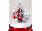 Kalėdinė dekoracija sniego gaublys, LED apšvietimas, 36 × 22 × 22 cm