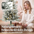 Kalėdinė eglutė, 90 cm, 50 LED, 240 šakelių viršūnėlių, su sniegu