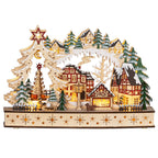 Kalėdinis kaimelis, 20 LED lempučių, daugiasluoksnis, 45 × 12 × 30 cm