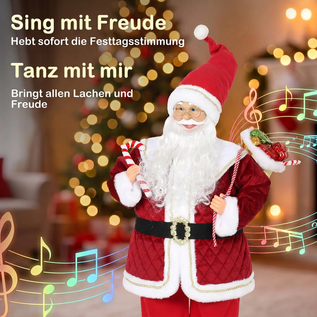 Dainavimo ir šokio funkciją pristatanti schema su vokišku tekstu