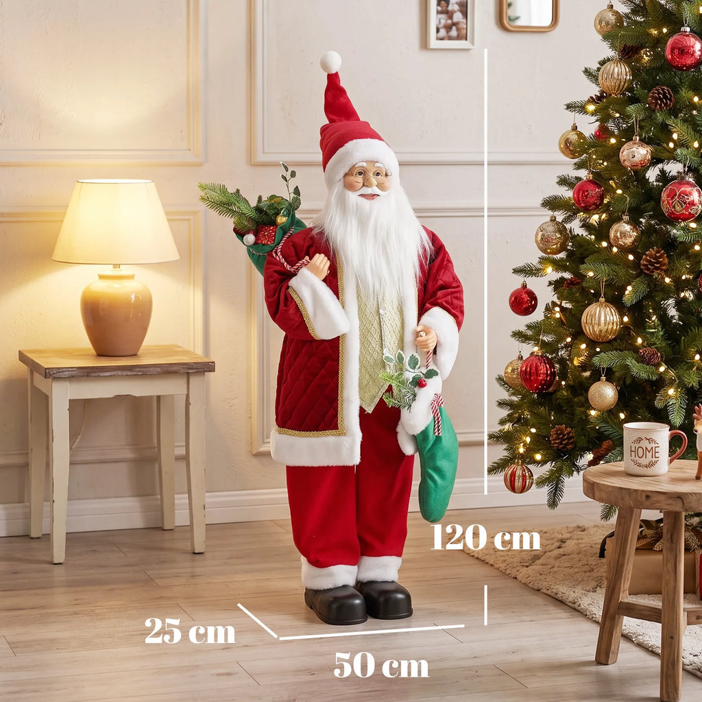 Dekoracijos matmenų schema: 120 cm aukštis, 50 cm plotis, 25 cm gylis