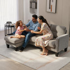 Kampinė sofa su universaliais gultais 186 x 130 cm, ruda