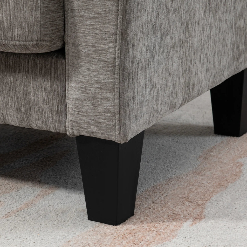 Kampinė sofa su universaliais gultais 186 x 130 cm, ruda