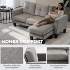 Kampinė sofa su universaliais gultais 186 x 130 cm, ruda