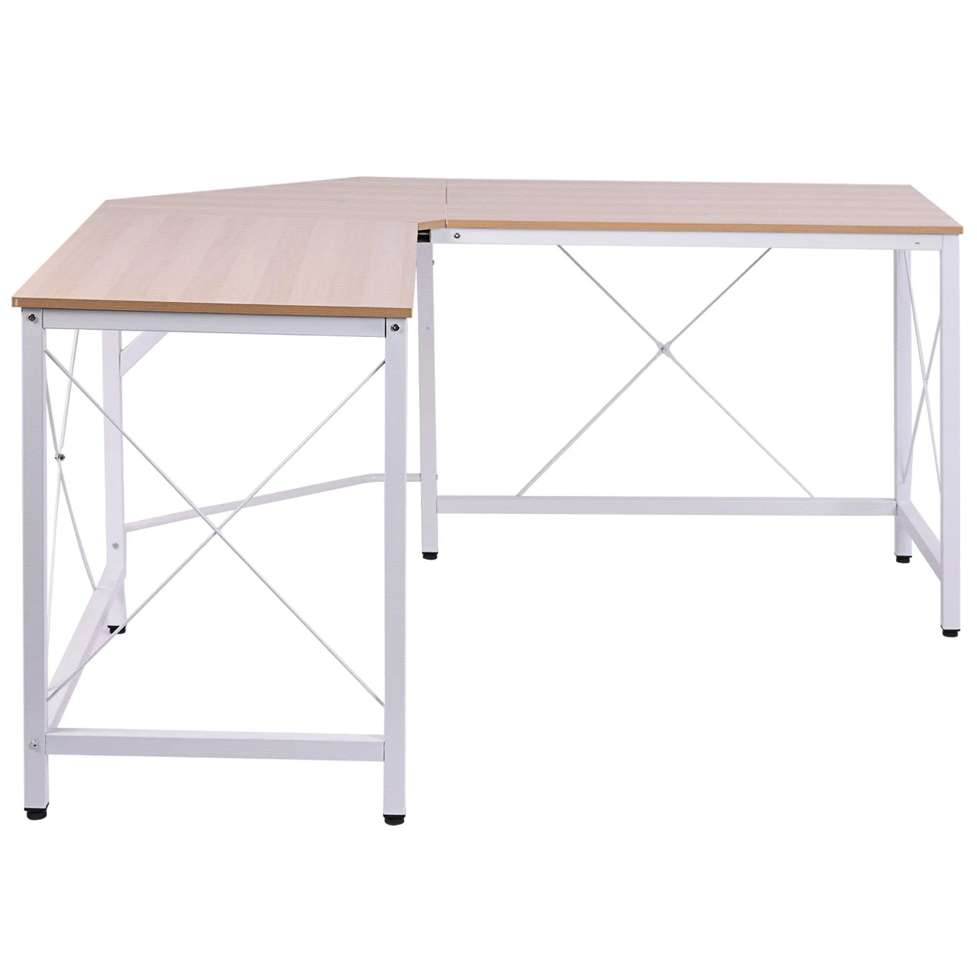 Kampinis rašomasis stalas L formos, 150 x 150 x 76 cm, natūralus