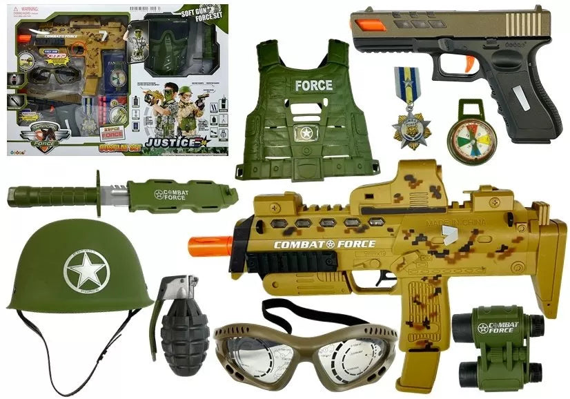 Karinis žaislų rinkinys Combat Force, 15 × 45 × 65 cm