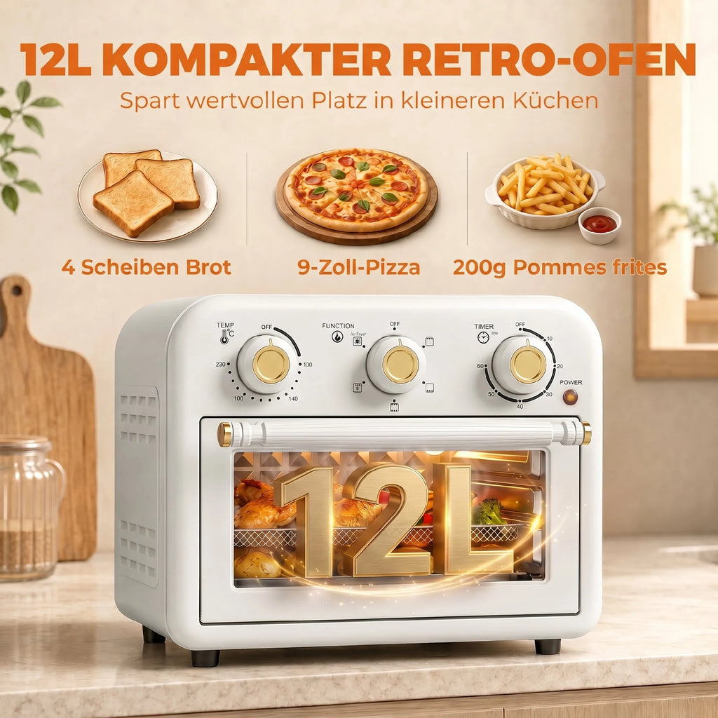 Karšto oro gruzdintuvė, 12 l, 1200 W, su 5 programomis