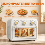 Karšto oro gruzdintuvė, 12 l, 1200 W, su 5 programomis