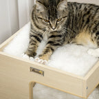 Katės namelis Petkit, 3 aukštų, 34 x 34 x 60 cm, natūrali ir pilka