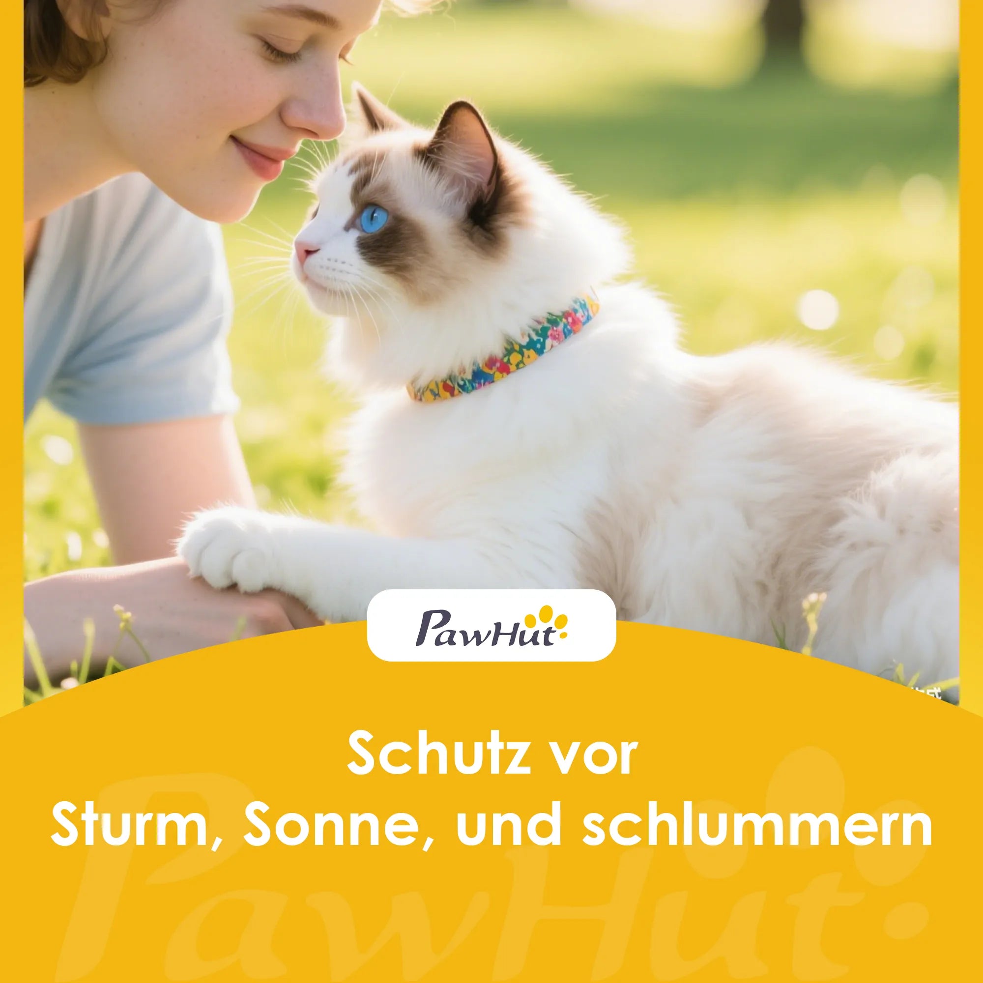 Katzenhaus – dviejų aukštų namelis katėms su terasa, pilkas