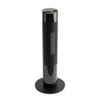 Keraminis šildytuvas-ventiliatorius, 2000 W, su termostatu, 3D liepsnos efektu ir nuotolinio valdymo pulteliu, juodas