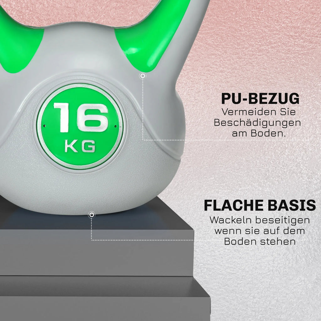 Keto svarmuo 16 kg, plokščiu dugnu, žalias