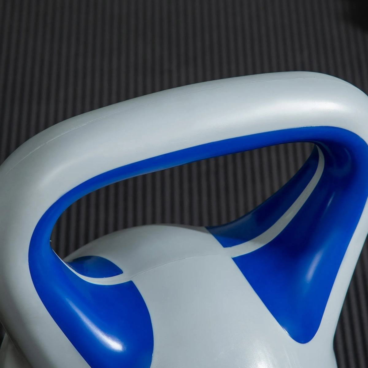 Kettlebell 12 kg su plačiu pagrindu, mėlyna
