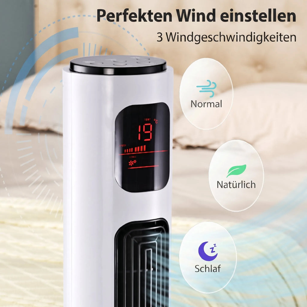Koloninis ventiliatorius 96 cm su nuotolinio valdymo pulteliu 45 W