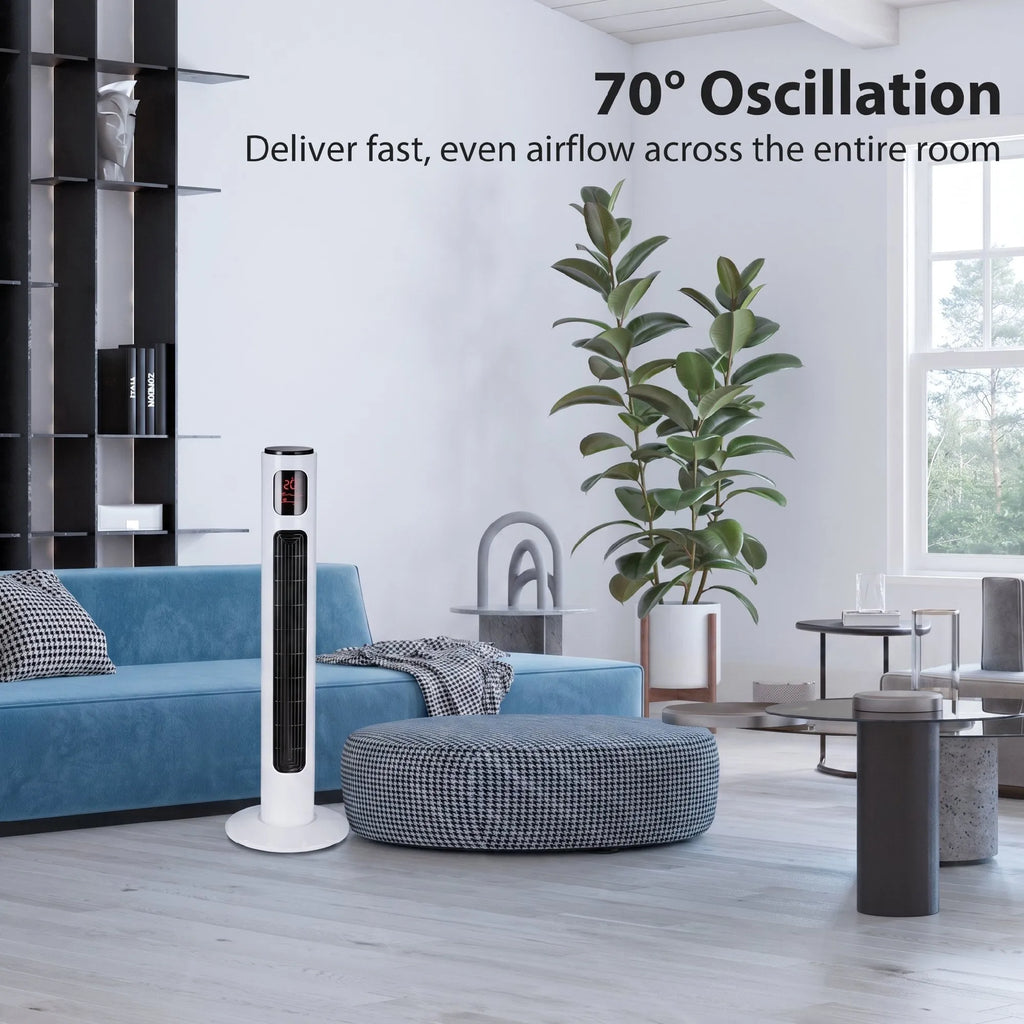 Koloninis ventiliatorius 96 cm su nuotolinio valdymo pulteliu 45 W