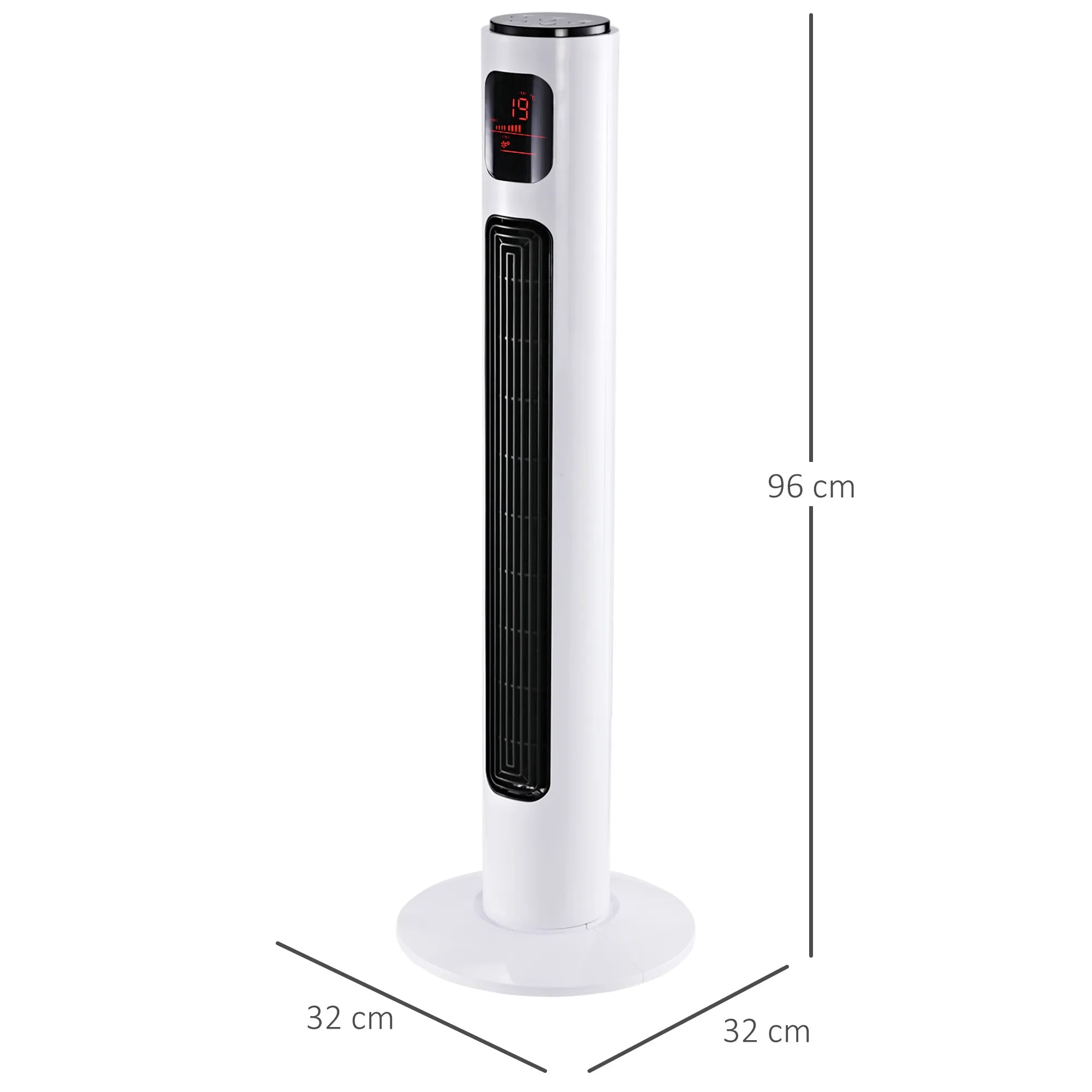 Koloninis ventiliatorius 96 cm su nuotolinio valdymo pulteliu 45 W