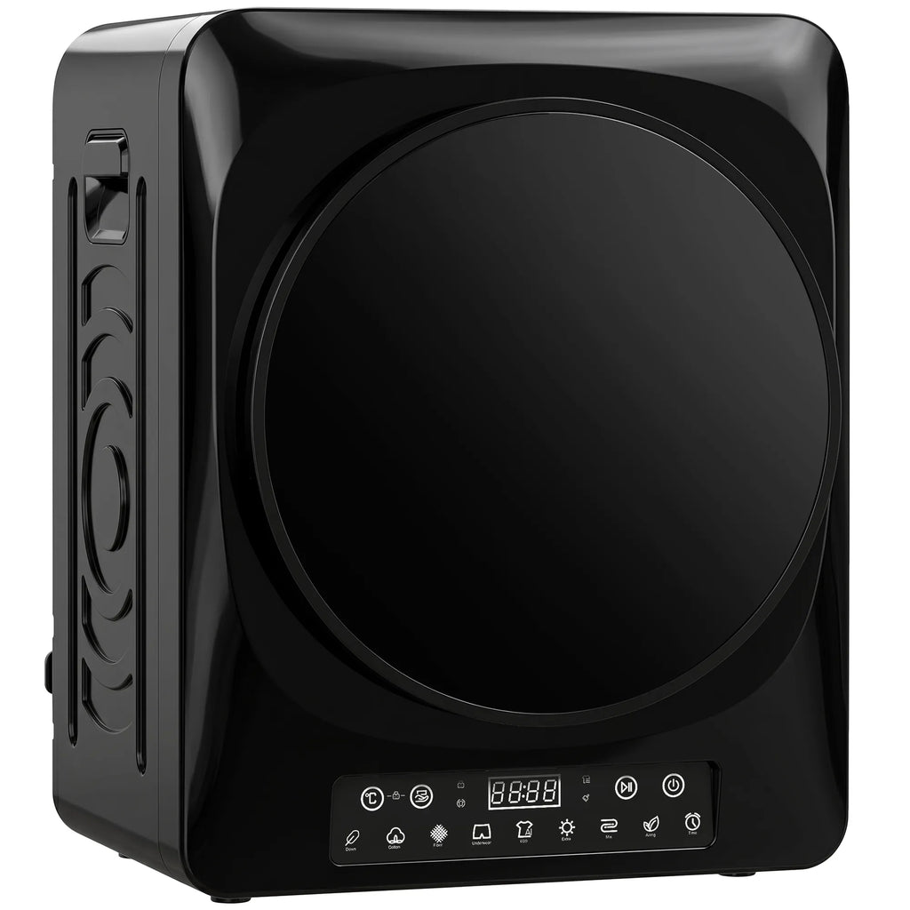 Kompaktinis džiovintuvas 1000 W su jutikliais 5 kg, juodas