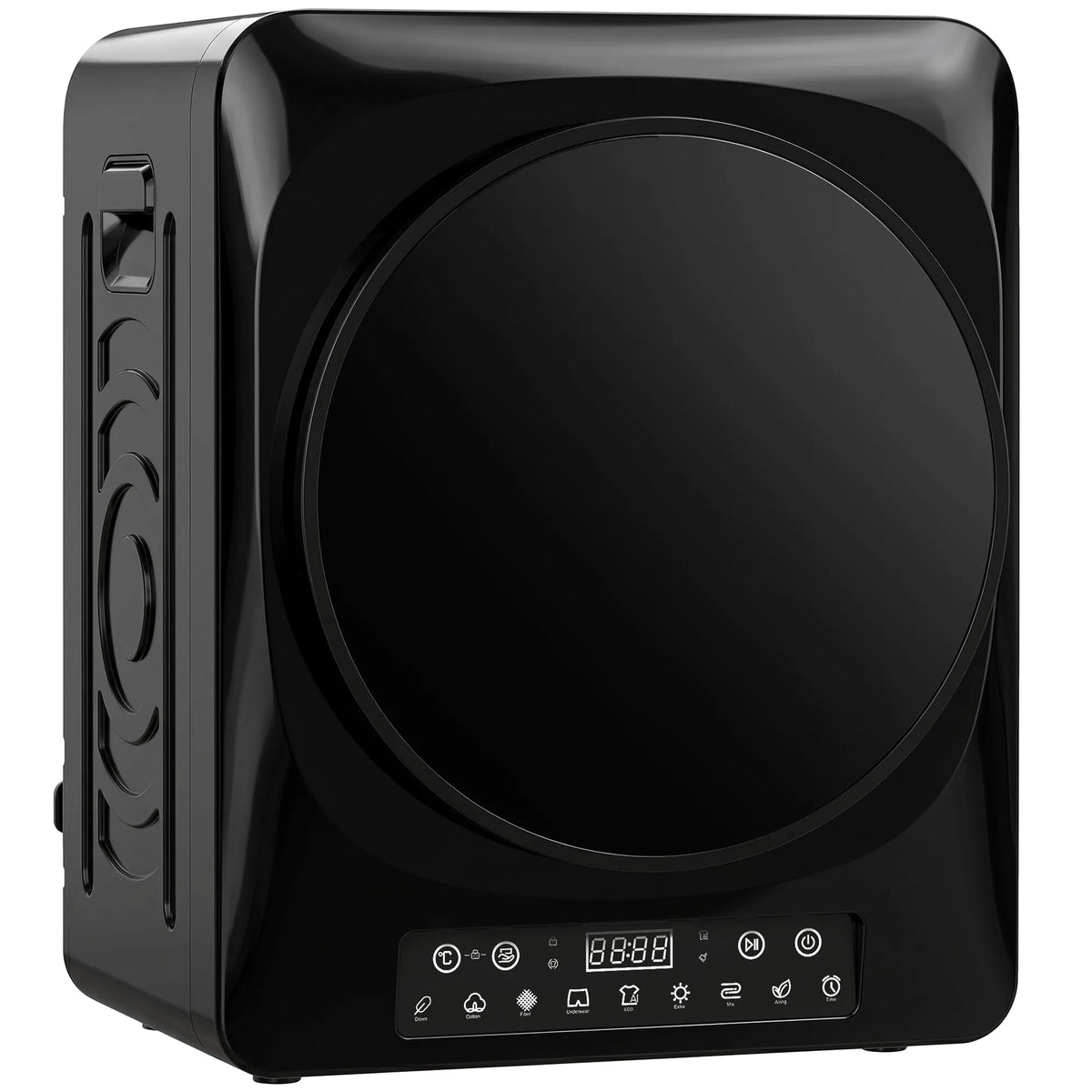Kompaktinis džiovintuvas 1000 W su jutikliais 5 kg, juodas