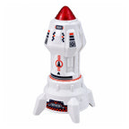 Kosminis rinkinys su raketomis, erdvėlaiviu ir astronautais