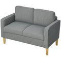 Dvivietė sofa su daiktadėže, šviesiai pilka