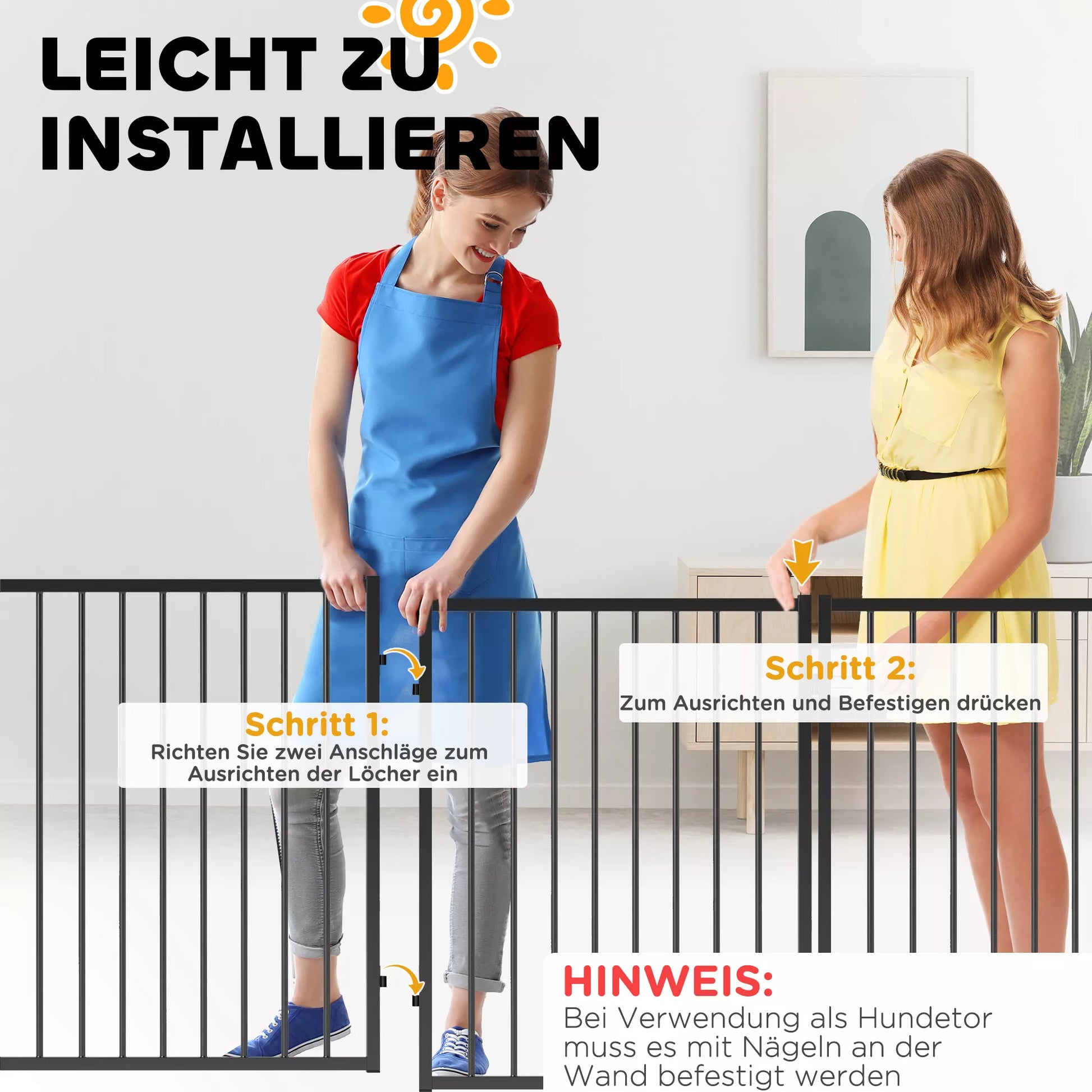 Šunų aptvaras, šuniukų voljeras, 8 skydeliai su durelėmis, sulankstomas ir nešiojamas šunų tvora, plienas, juodas