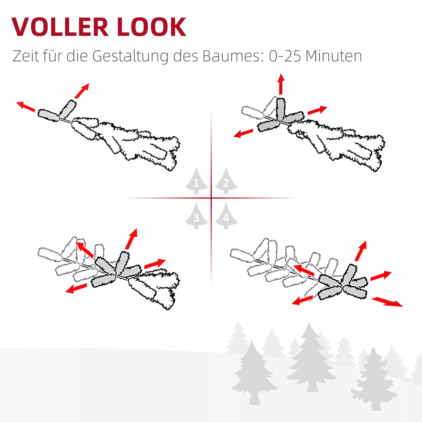 Kalėdinė eglė Ø90 x 180 cm, dirbtinė, su realistišku spygliukų apdangalu, žalia