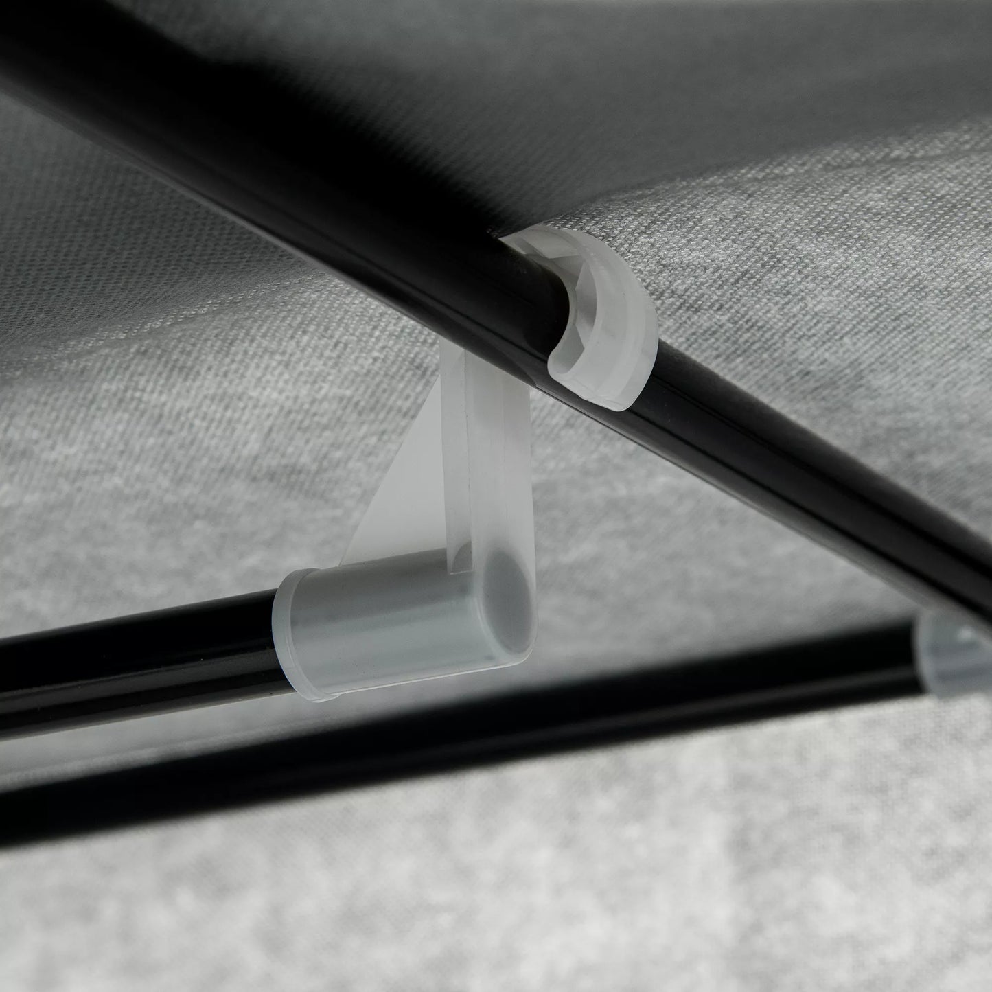 Sulankstoma audinio spinta, 1 drabužių kabykla, 6 lentynos, 102 x 42.5 x 162.5 cm, pilka