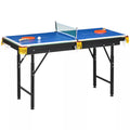 Daugiafunkcis žaidimų stalas Best Sporting 2-in-1, reguliuojamas, 140x63 cm, mėlynas/žalias