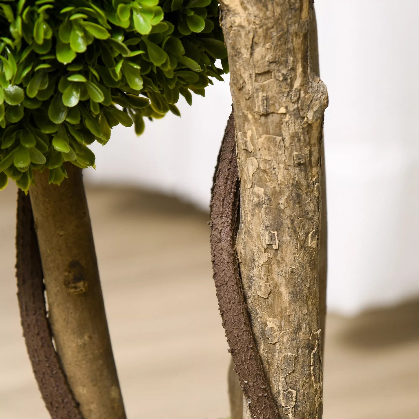 Dirbtinis buksmedis, dirbtinis augalas, realistiška išvaizda, lauko sąlygoms, žalias + juodas