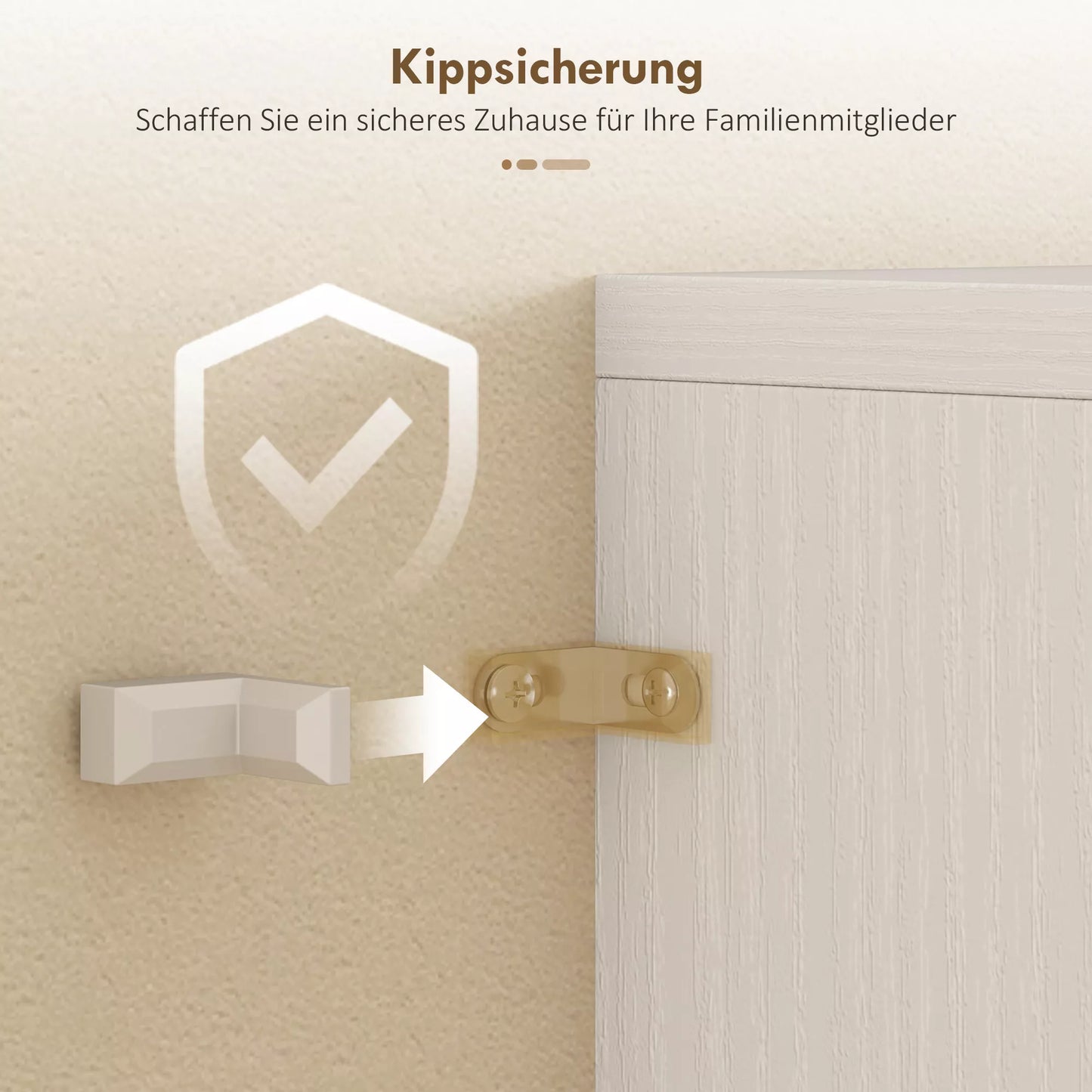 Virtuvės spinta Bufetas su reguliuojama lentyna, stalčiumi, 2 spintelėmis, aukšta spinta su stiklinėmis durimis, 60 x 35 x 180 cm, balta