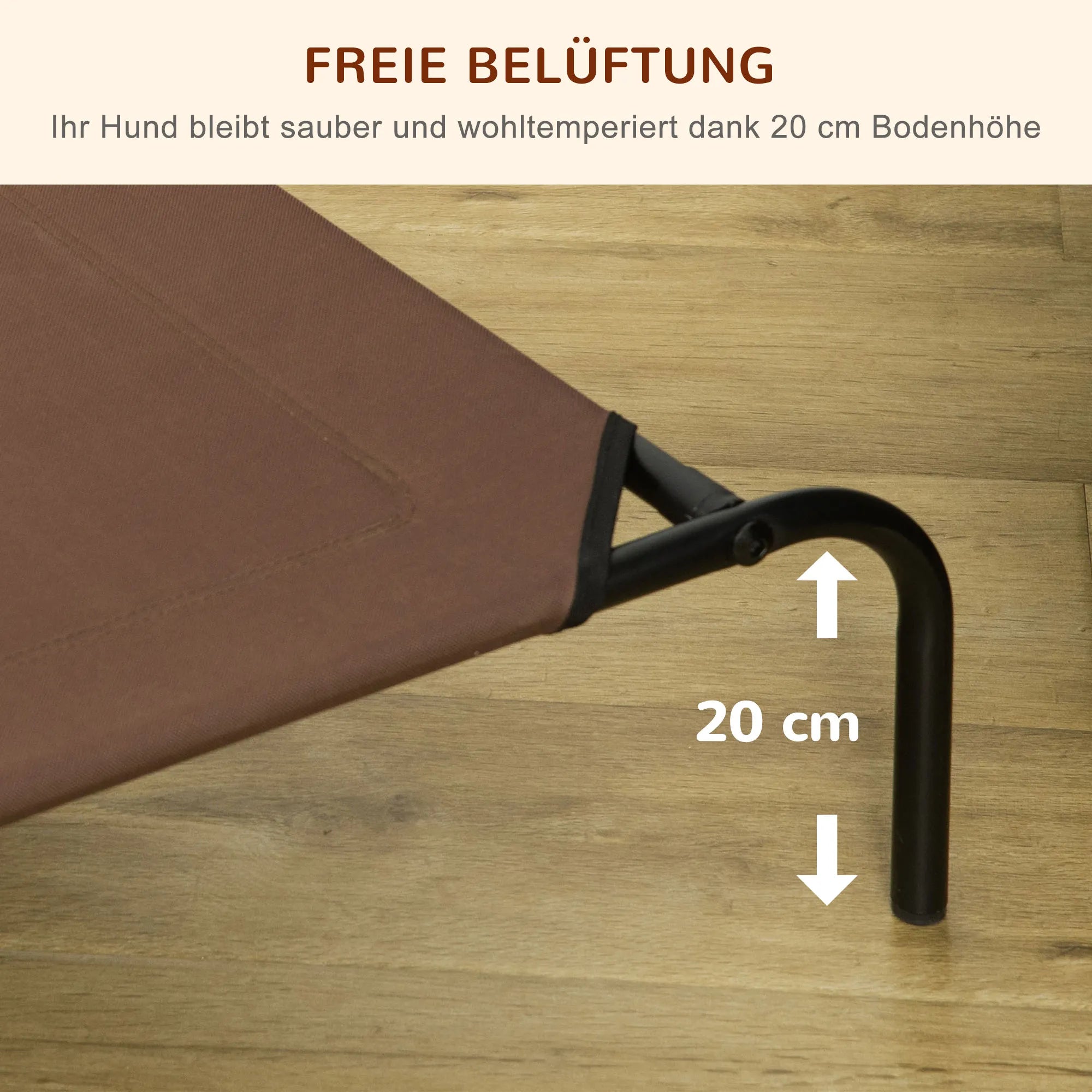 Šunų lovelė lauke Šunų lovelė iki 30 kg su atsarginiu užvalkalu 110 x 68 x 20 cm
