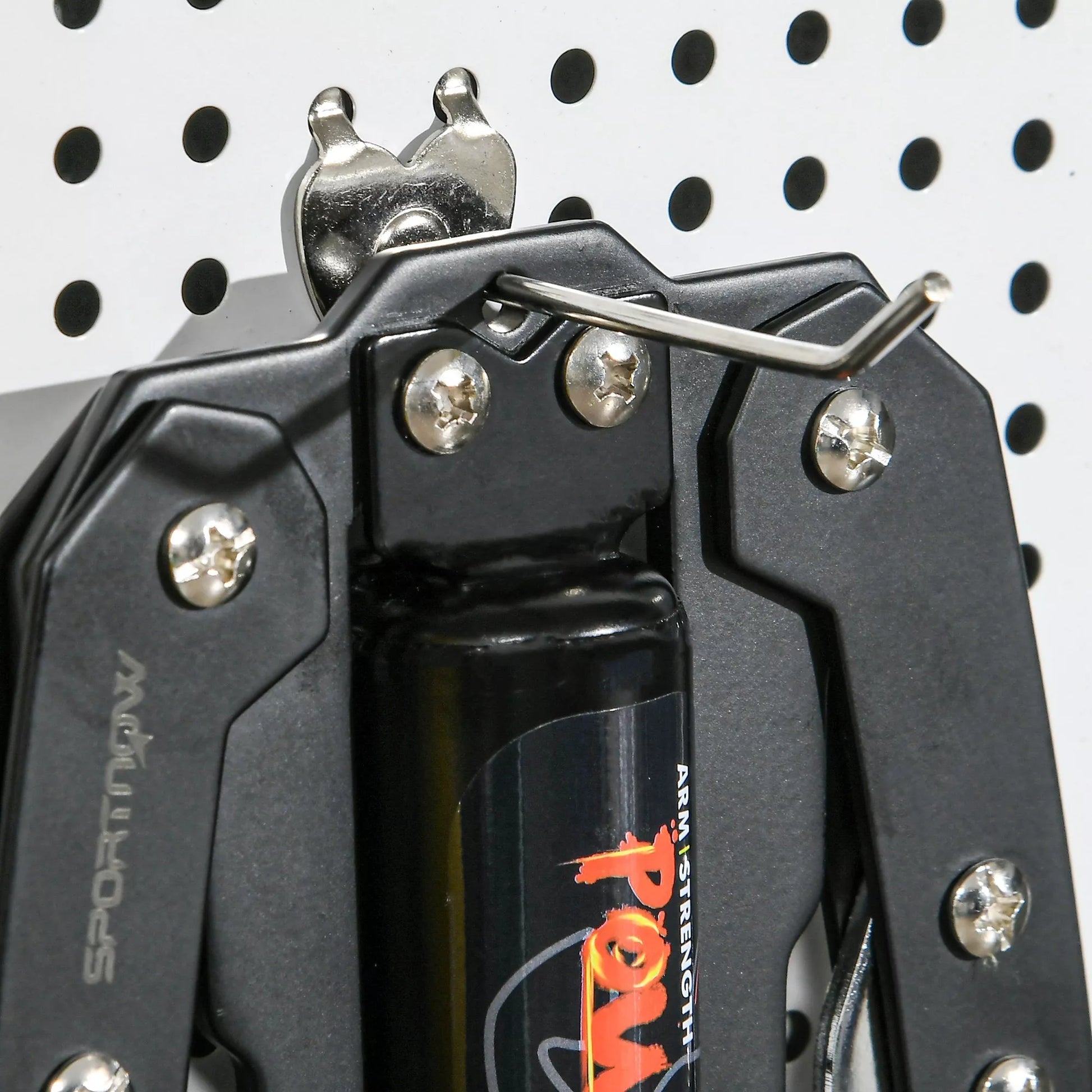 „Power Twister“ 10-200 kg Rankų stiprintuvas, reguliuojamas hidraulinis rankų treniruoklis, 43 x 16 x 5 cm, juodas + raudonas