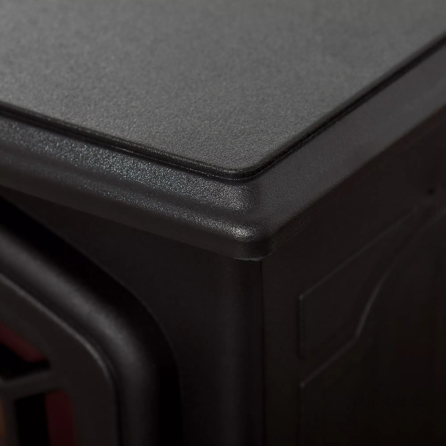 Elektrinis grindų židinys, 2 šildymo pakopos,  realistiškas liepsnos efektas, universalus