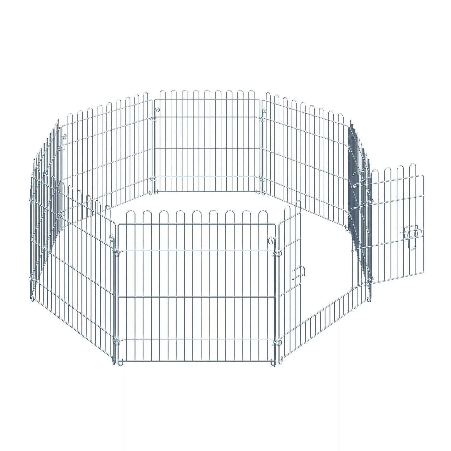 8 dalių aptvaras šuniukams, voljeras gyvūnams, P63 x A60 cm