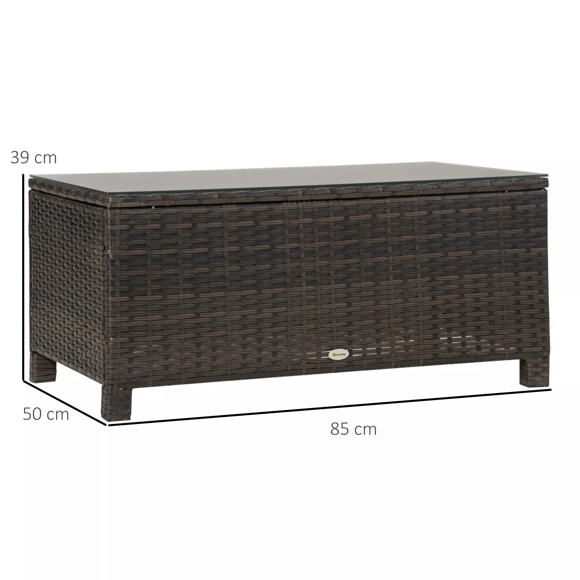 Sodo staliukas Kavos staliukas Sodo stalas Balkono stalas Polirūtas Ruda 85 x 50 x 39 cm