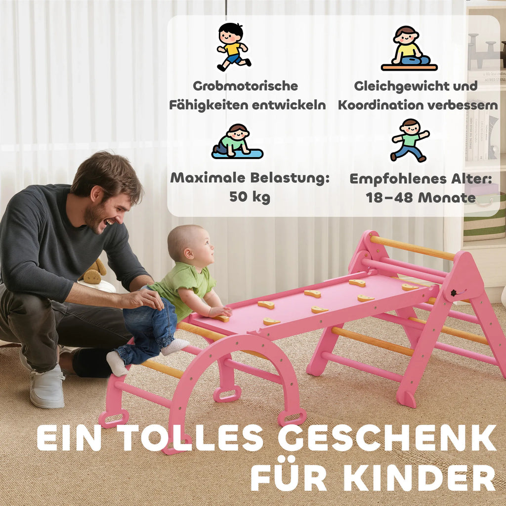 Laipiojimo rinkinys vaikams 7-in-1, sulankstomas, 18-48 mėn., rožinis