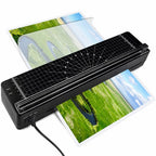 Laminatorius A4, karšto ir šalto laminavimo, 15 × 48 × 11 cm, juodas